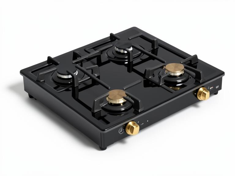 VoltEdge Gas Stove 3 Burner Glass Top